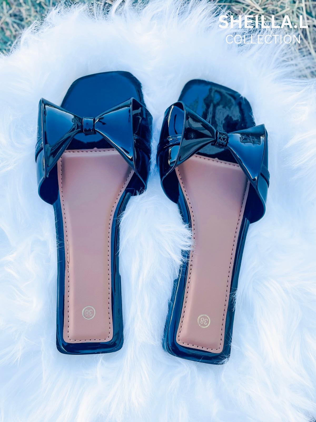 Elegant Bow Flat Sandals – Sheilla.L Collection