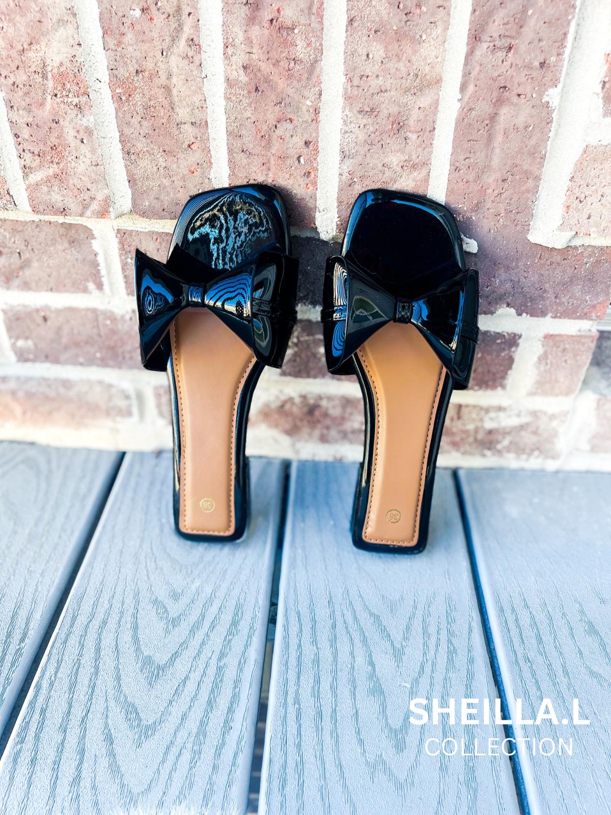 Elegant Bow Flat Sandals – Sheilla.L Collection