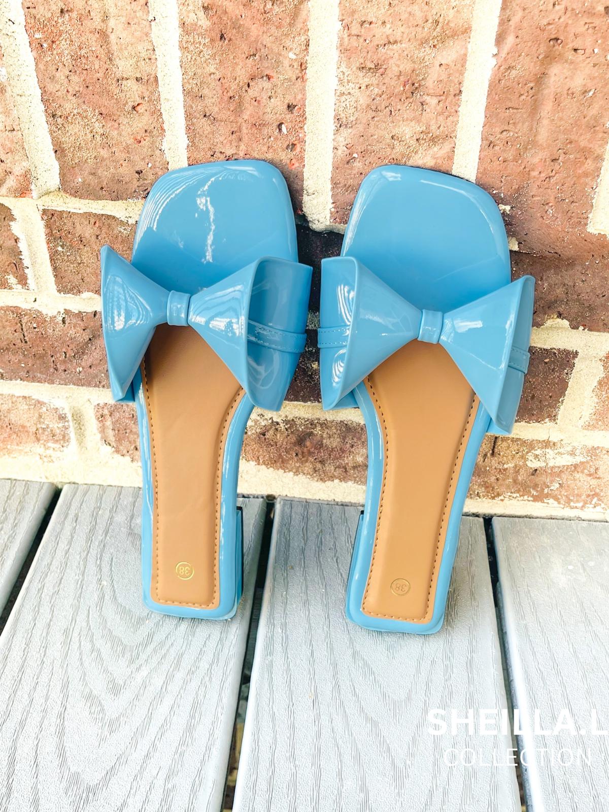 Elegant Bow Flat Sandals – Sheilla.L Collection