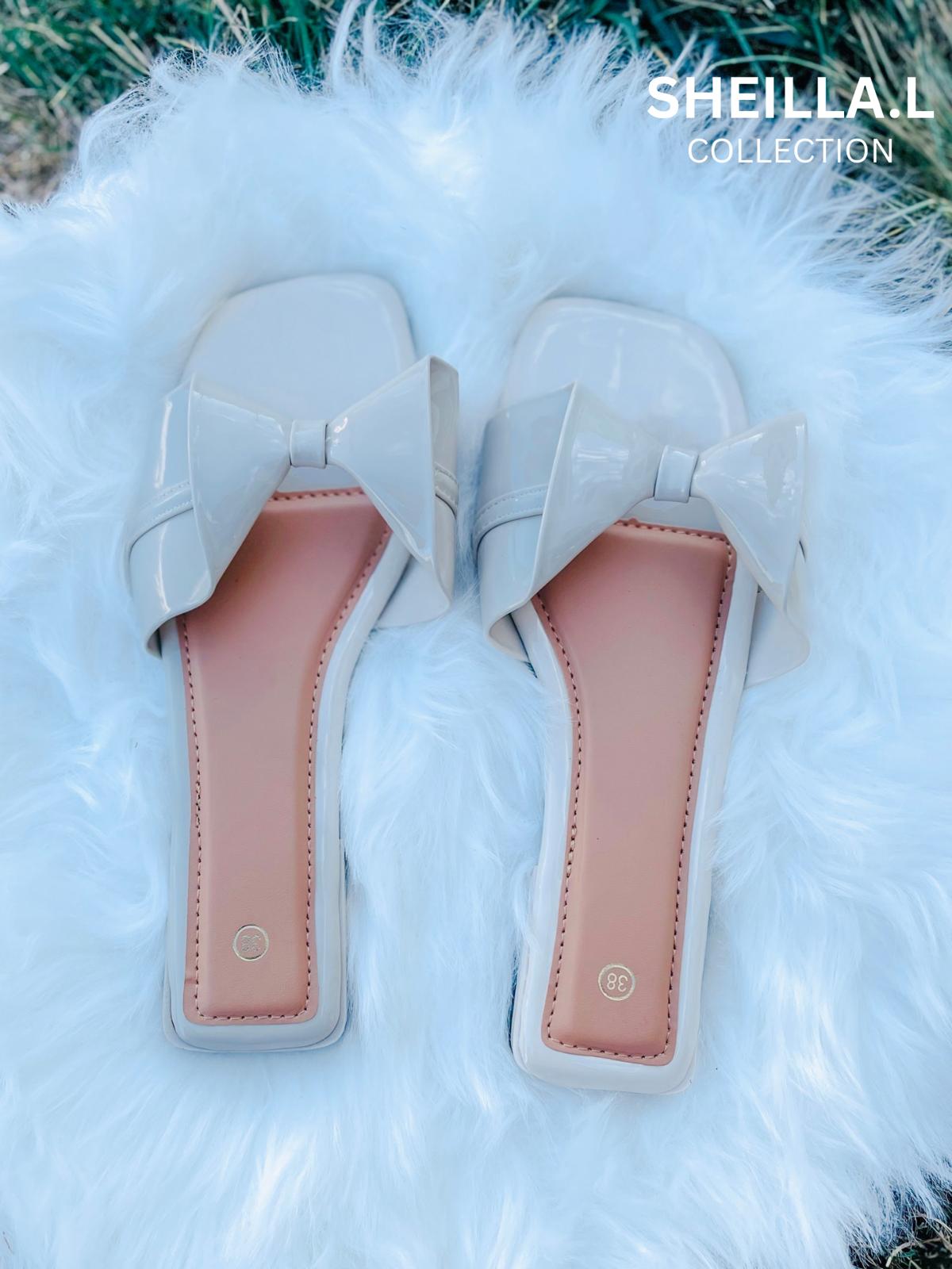 Elegant Bow Flat Sandals – Sheilla.L Collection
