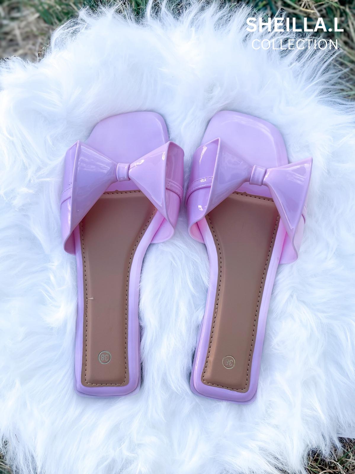 Elegant Bow Flat Sandals – Sheilla.L Collection
