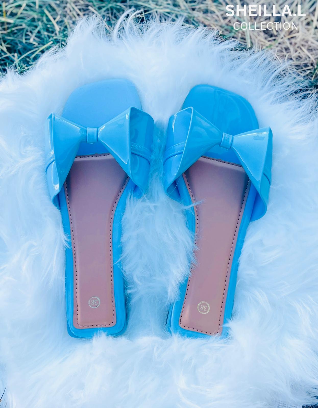 Elegant Bow Flat Sandals – Sheilla.L Collection